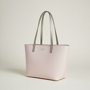 Kate Spade Blush Pink Saffiano Leather Tote Gold Strap NWOT Original Dust Bag